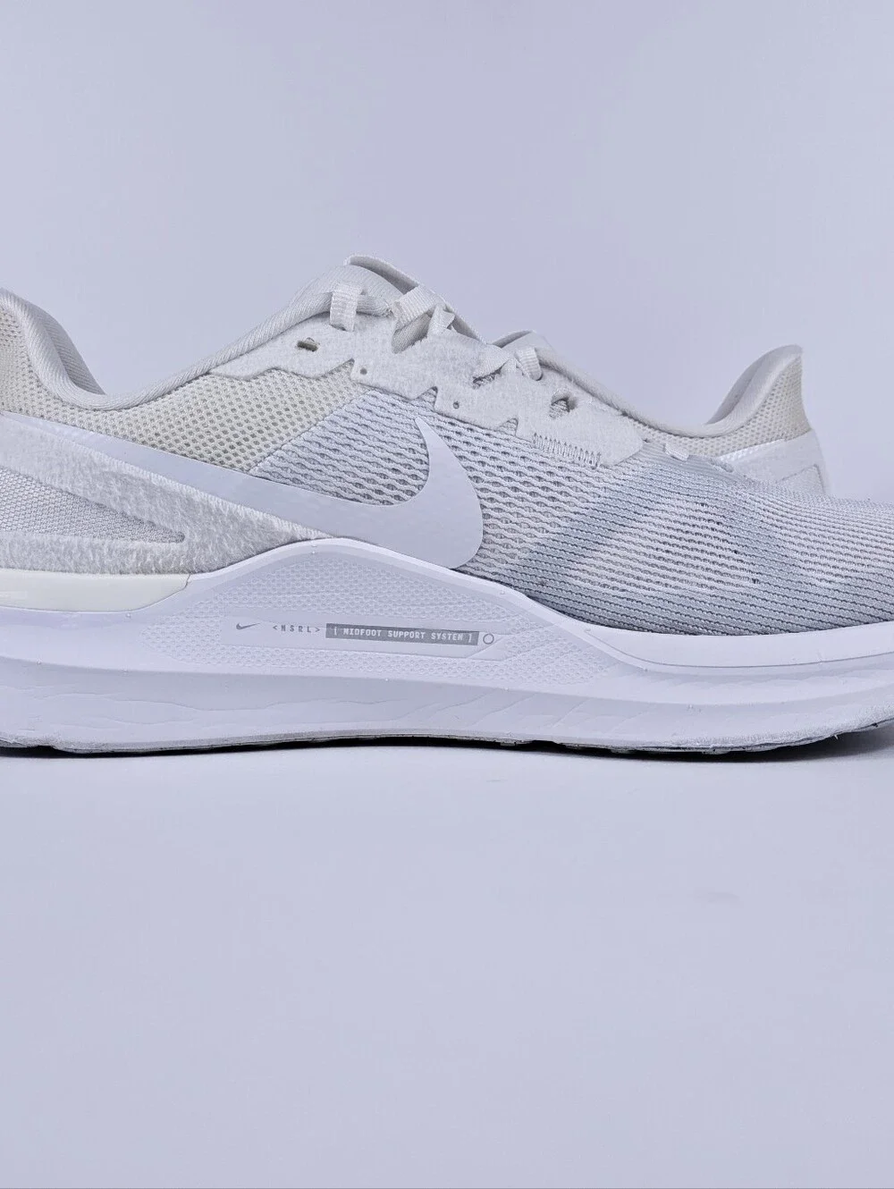 Nike Structure 25 Mens 11 Stability Cushion Support Road Running Shoe White